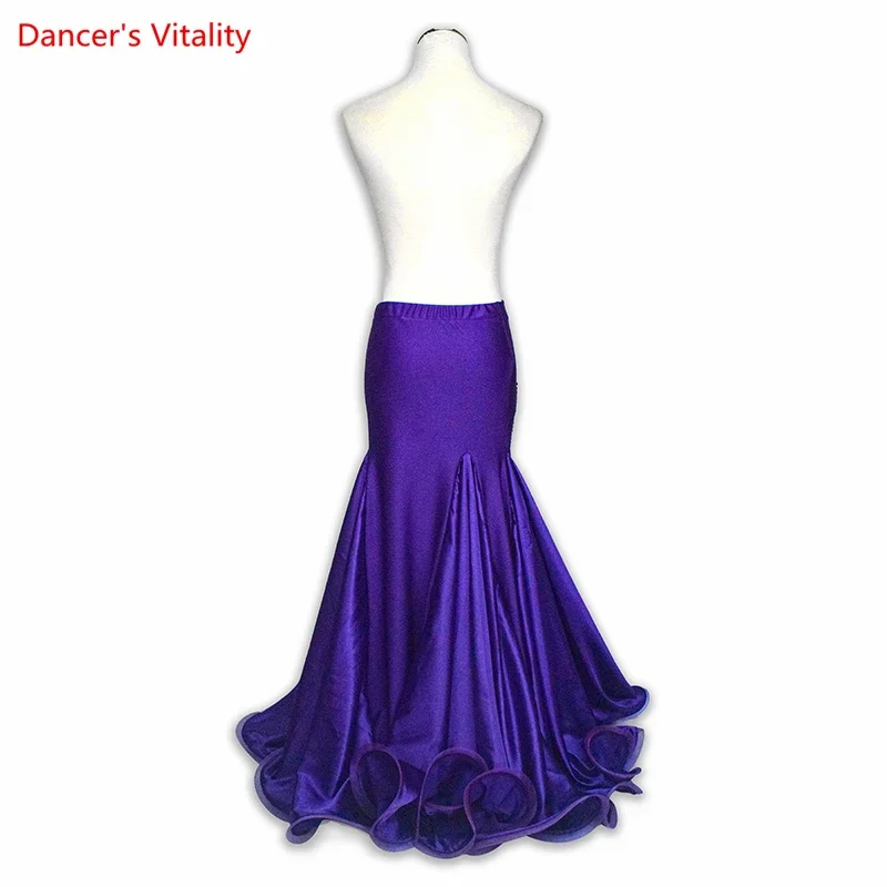 New Belly Dance Wear Competition Outfits Customized Satin Splicing Fishtail Skirt Oriental Indian Dancers Performance Costume