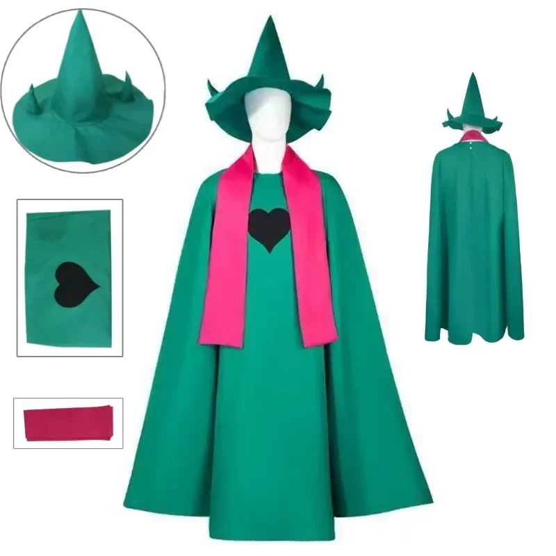 ralsei-cosplay-costume-deltarune-green-cloak-hat-scarf-full-set-unisex-halloween-outfit-for-adults