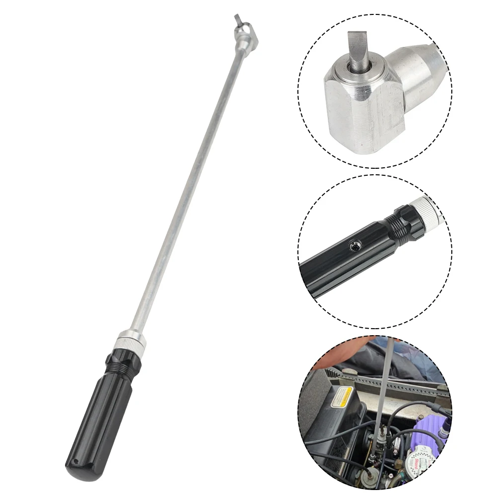 

18.9 Inch Carburetor Pilot Screw Adjusting Tool 90 Degree Motorcycle Carburetor Pilot Screw Hand Tool for ATV UTV Snowmobile