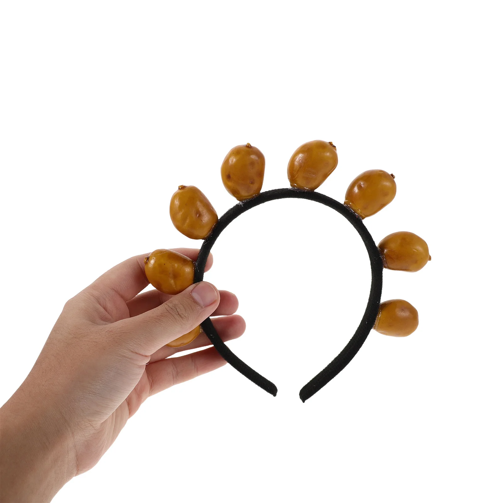 

2pcs Vegetable Hairband 3D Potato Mushroom Headband Plastic Costume Party Accessory For Christmas Cosplay Makeup Photo Props Spa