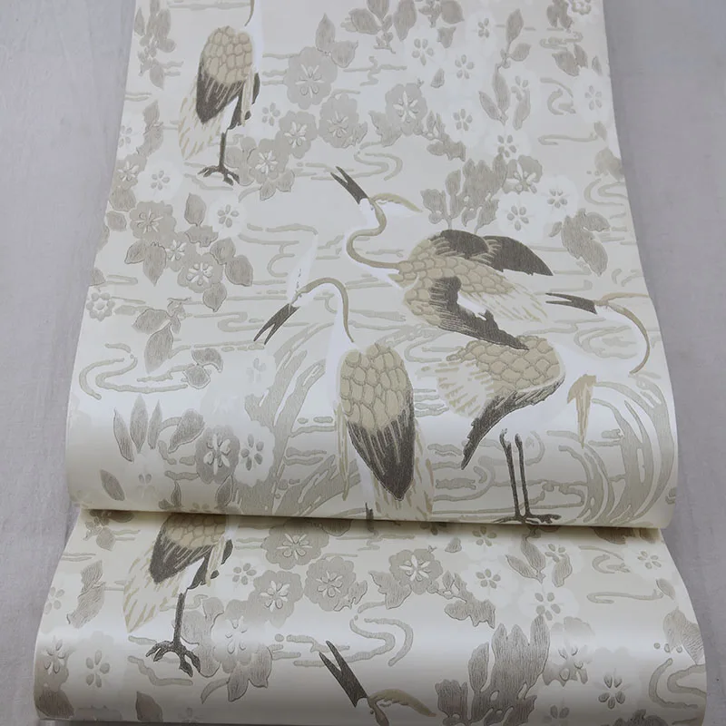 chinese-classical-flower-bird-wallpaper-crane-pattern-bedroom-living-study-room-tea-house-porch-background-wallpaper-restaurant