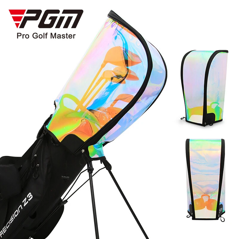 

PGM Golf Bag Rain Cover Waterproof Hood Protection Lightweight Club Bags Raincoat Transparent Colorful Protector Supplies QB072