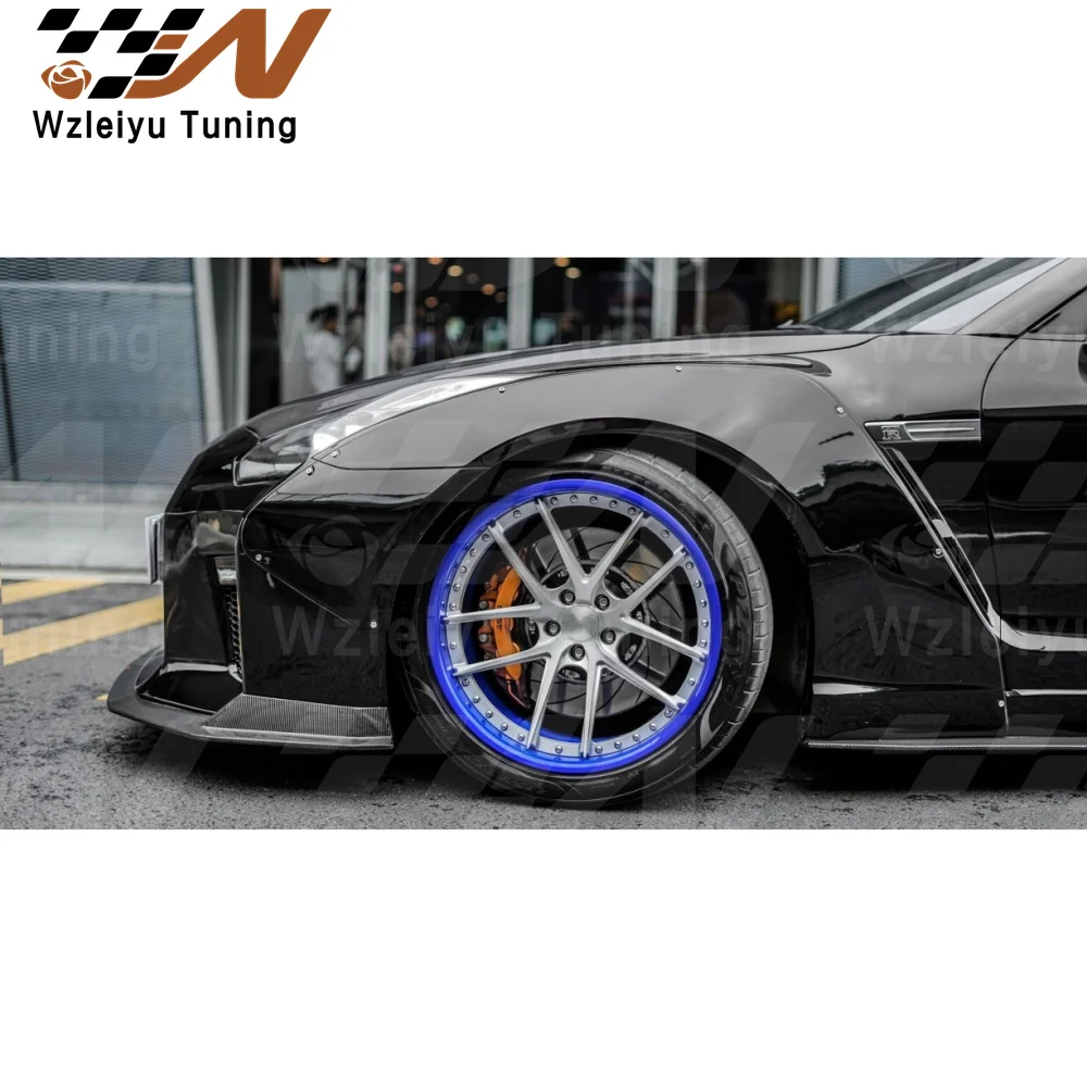 New Style Fiber Glass Wide Side Wheel Arch Kit Fit For Nissan R35 GTR 08-16 High Quality Fitment