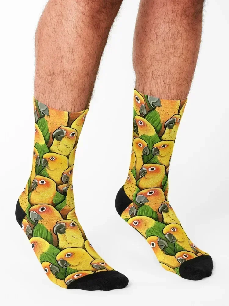 جوارب Jenday Conures لعيد الميلاد السعيد، أحذية المشي لمسافات طويلة، جوارب مجنونة للرجال والنساء