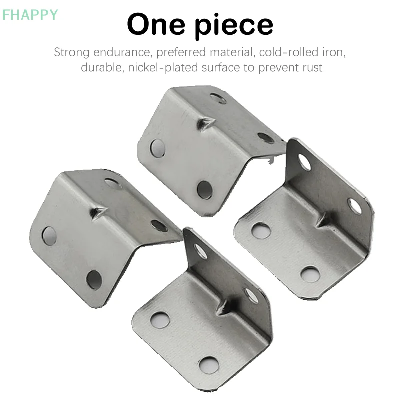 10pcs Thickened Stainless Steel Triangle Bracket Fixed 90 Degree Right Angle Partition Furniture Hardware Connector Accessories