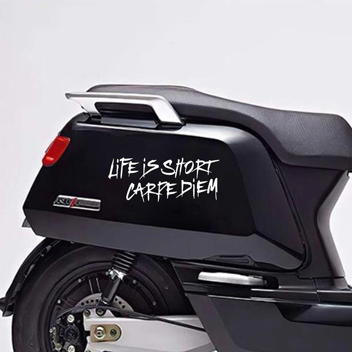 LIFE IS SHORT CARPE DIEM Text Car Stickers Decor Motorcycle Auto Body Windshield Fuel Tank Moto Helmet Decals Accessories