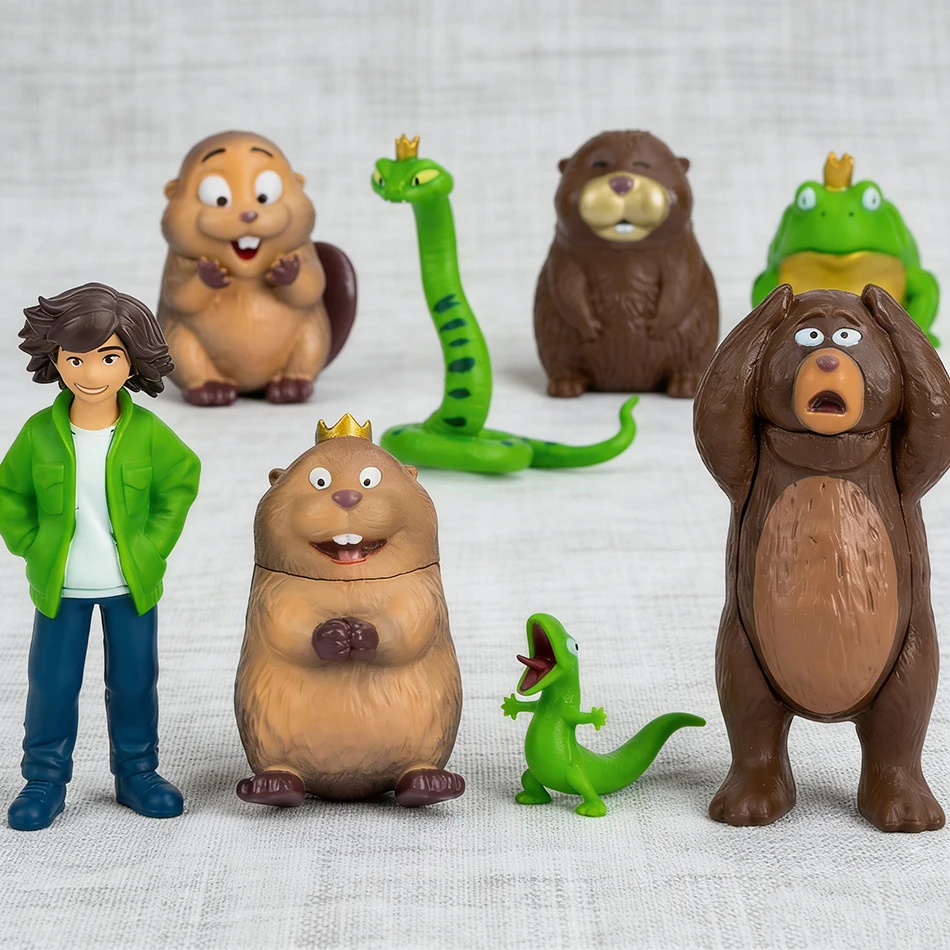 24 Pezzi Anime Hoppers Movie Figure Toy Blind Bag Cute Beaver Mabel PVC Ornaments Model Toy Children Birthday Gift Random Blind Box