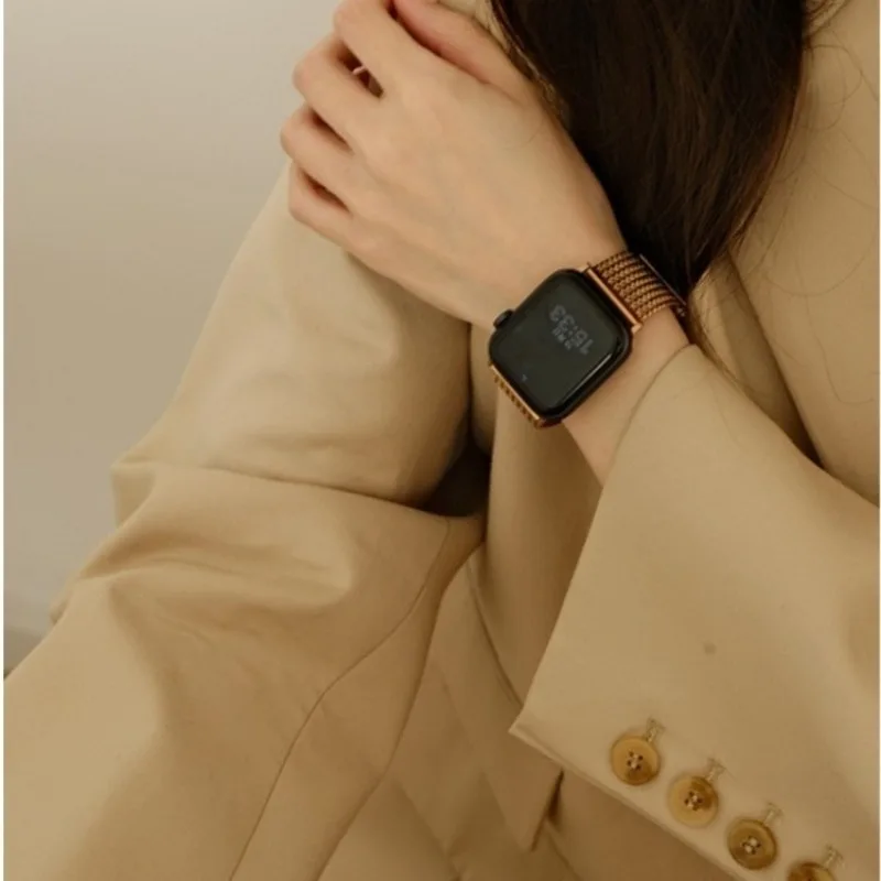 Stainless Steel Metal Strap For Apple Watch 46mm 42mm 44mm 40mm 45mm 38/41/49mm For iWatch Series 11 10 9 8 7 6 5 4 SE Ultra3/2 image 3