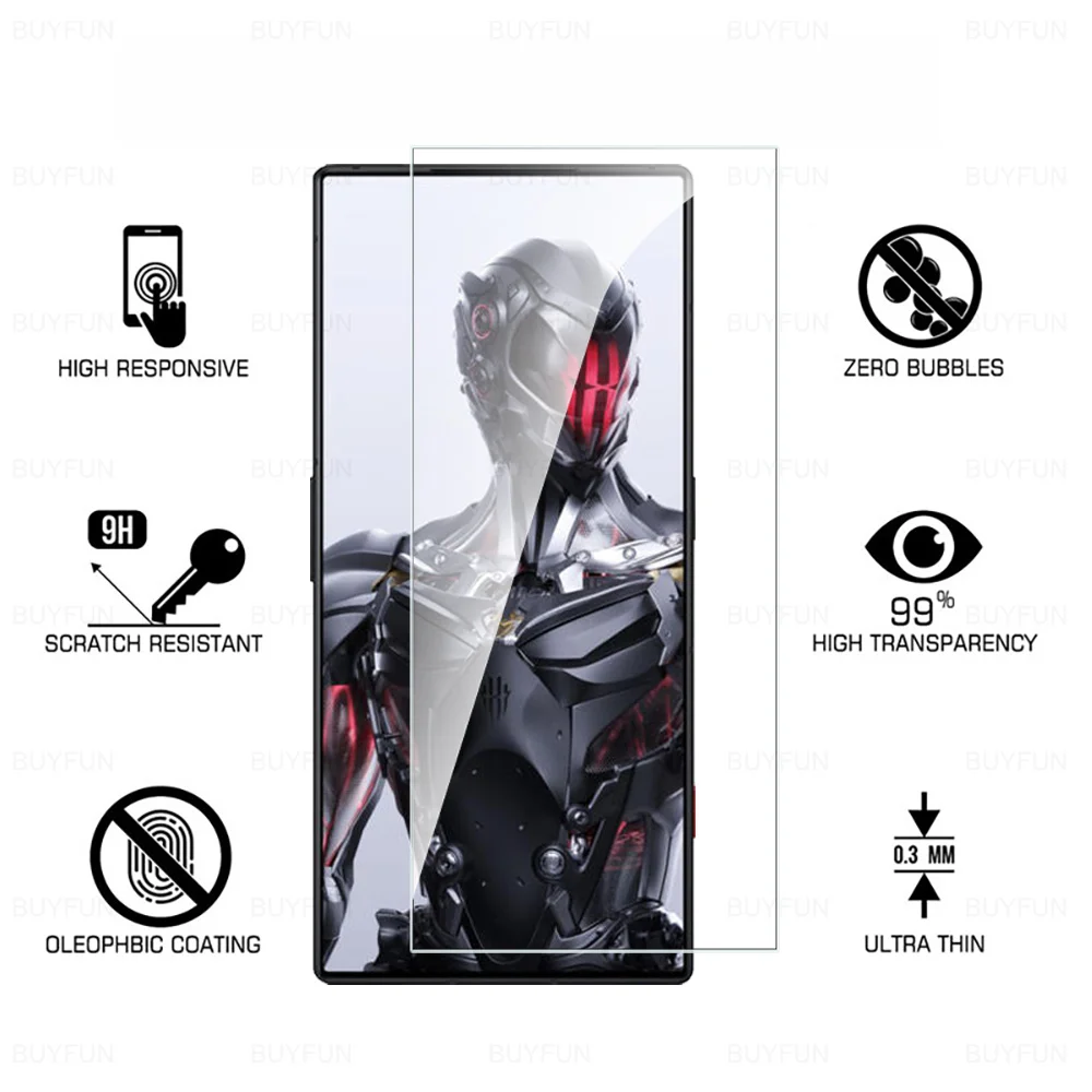 3pcs screen protector tempered Glass For ZTE nubia Red Magic 8 Pro Plus protective glass Red Magic 8S Pro+ RedMagic 8Pro 8SPro