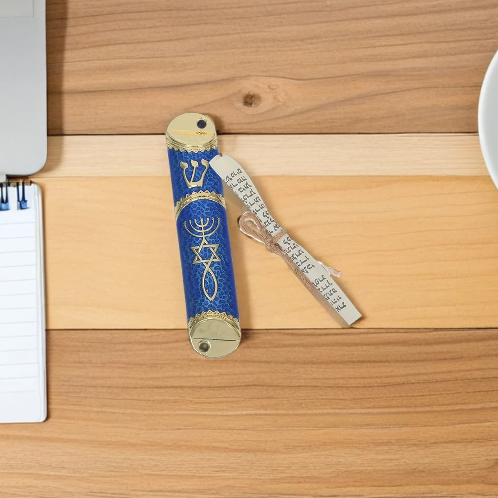 

3 Sets Jewish Mezuzah Door Case Messianic Seal Zinc Alloy Metal House Blessing Home Decor Hebrew Religious Mezuzah Judaica Wall