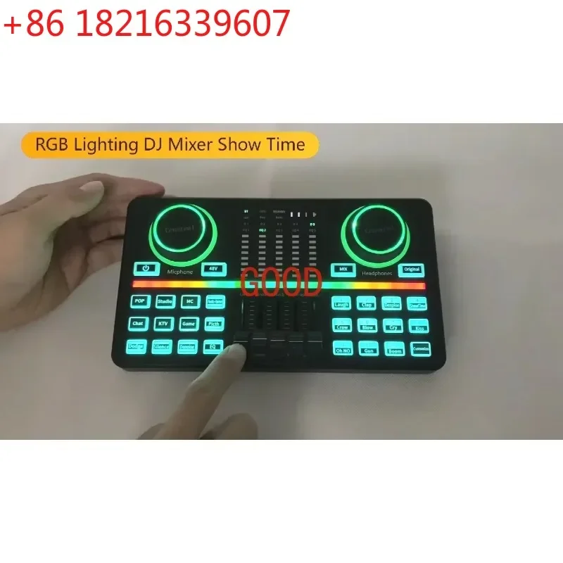 TAO Censreal Voice Changer Musical Instrument Mixer Podcast Equipment Microphone with External Sound Card