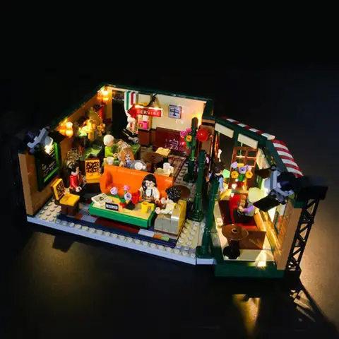 LED-ljusset för idéer 21319 Vänner Central Perk byggklossar (inkluderar INTE modellklossarna) 8 best sales Lego Central Perk - №5