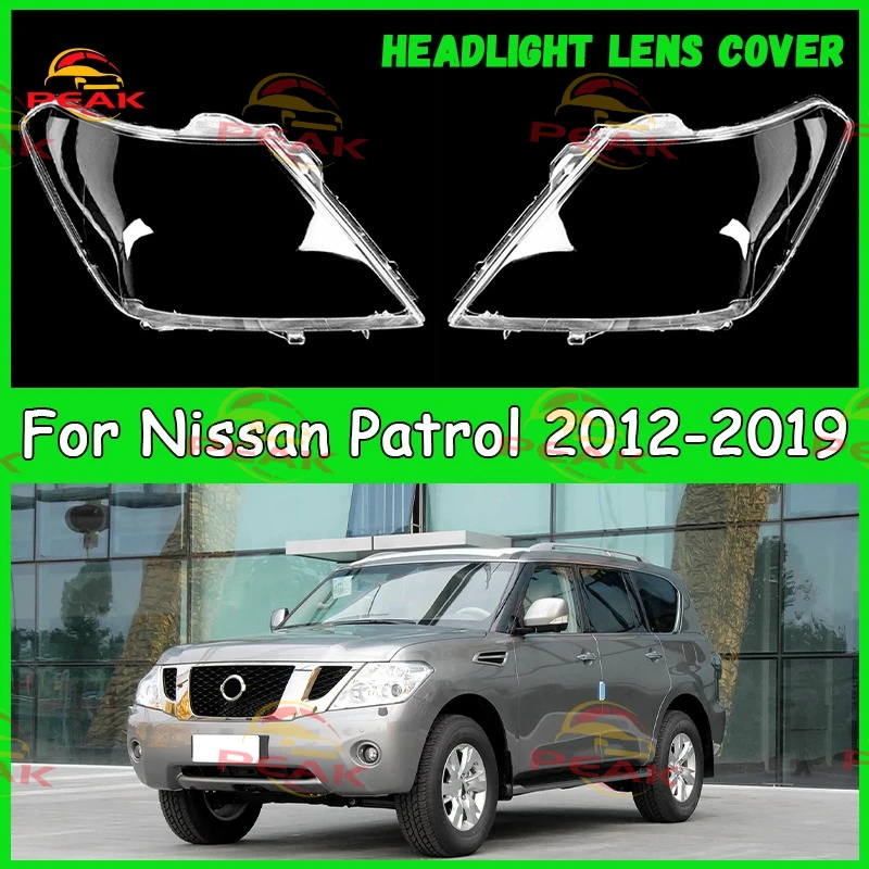 

For Nissan Patrol 2012-2019 Car headlight cover Headlamp Shade Head Lamp headlight lamp cover car accessories automobil parts