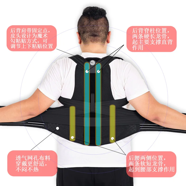 Posture Corrector Belt, Plus Size, suitable for people weighing 170-280 jin