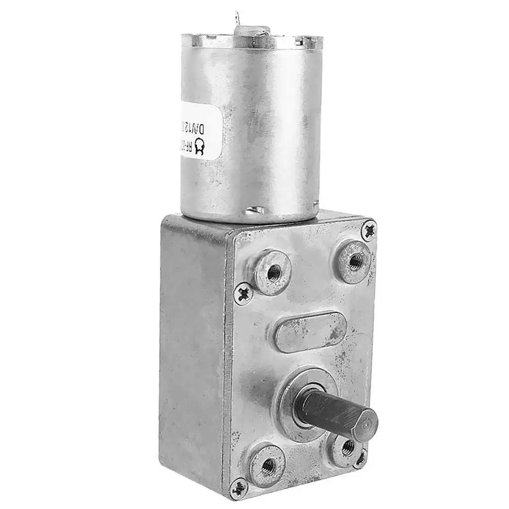 Mini Electric Gearbox Motor 12V Worm Gear Set Geared Motor for Intelligent Audio-visual Systems