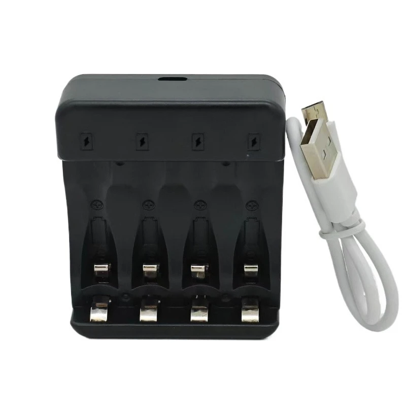 

4-Slot Intelligent Rapid Charger Nickel-Zinc Battery Charger for Rechargeable Nickel-Zinc Batteries with LED Indicator Lights