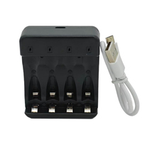 4-Slot Intelligent Rapid Charger Nickel-Zinc Battery Charger for Rechargeable Nickel-Zinc Batteries with LED Indicator Lights