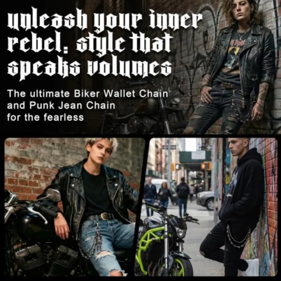 Skull Wallet Chain for Men, Go - Jeans Pants Fashion Men บทวิจารณ์และราคา