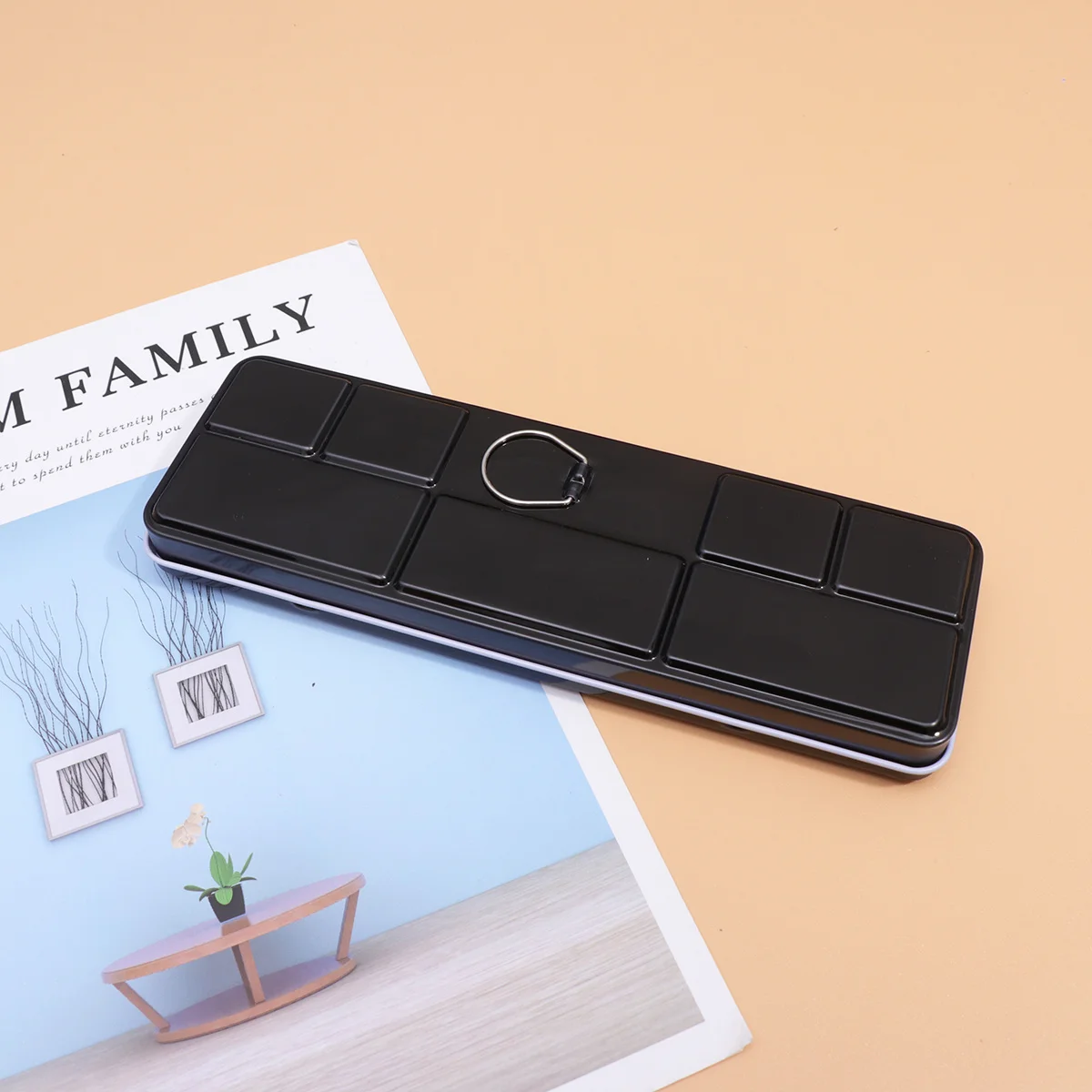 

Sturdy Empty Pigment Box 24 Grids Lightweight Easy Carry Design for Home Outdoor Travel Perfect Gift for Painters