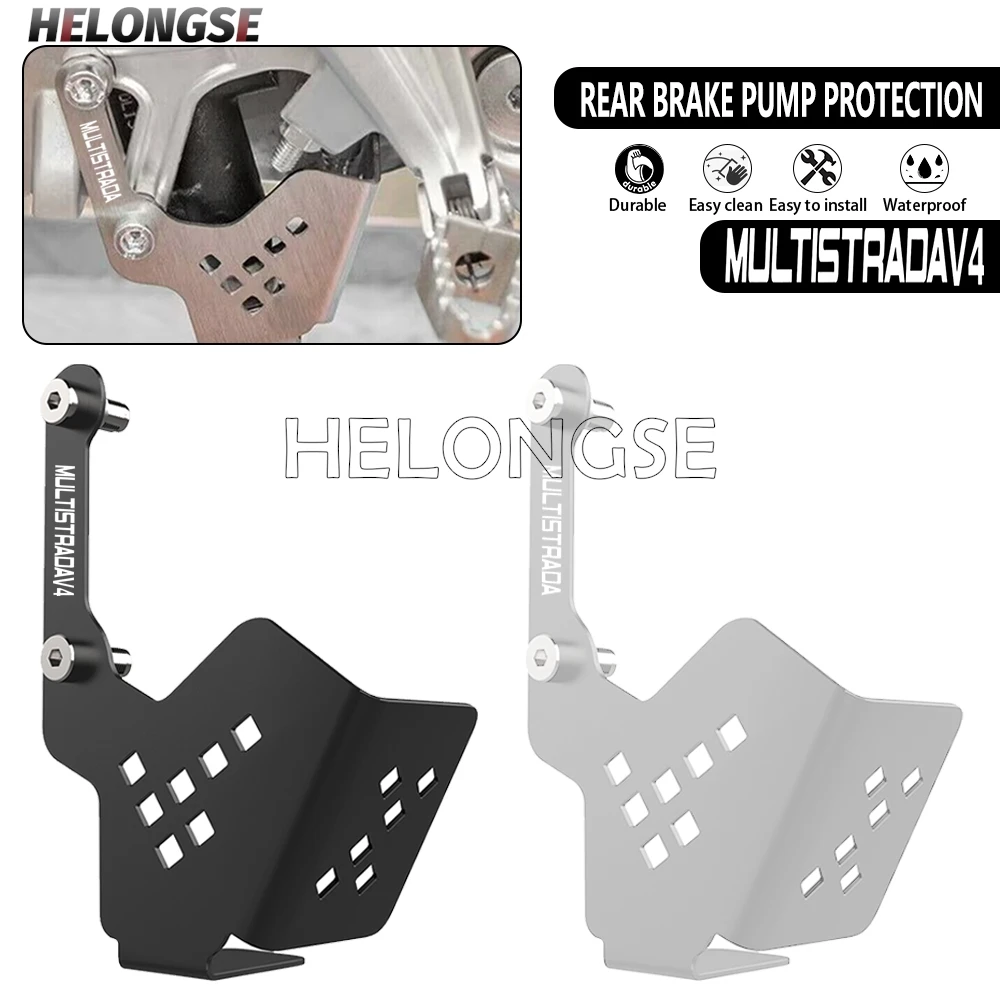 

2026 Rear Brake Pump Cover Protector For Ducati MTS V4 / S / Rally / S TRAVEL / FULL / V4S Performance 2021 2022 2023 2024 2025