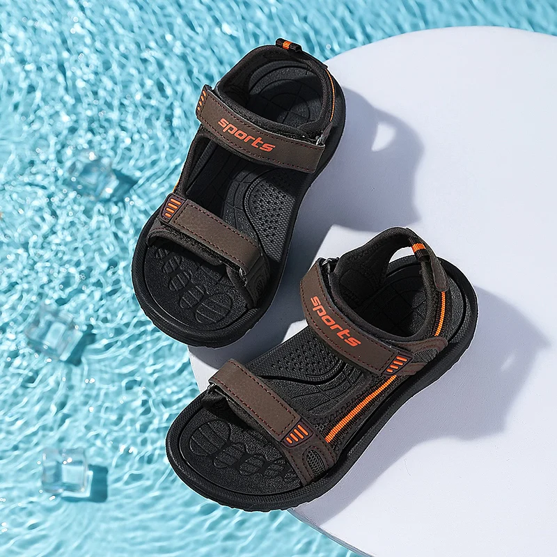 Summer Breathable Sport Sandals for Boys Casual Children Beach Shoes Kids Soft Comfortable Open Toe Fashion Non-slip Sandals