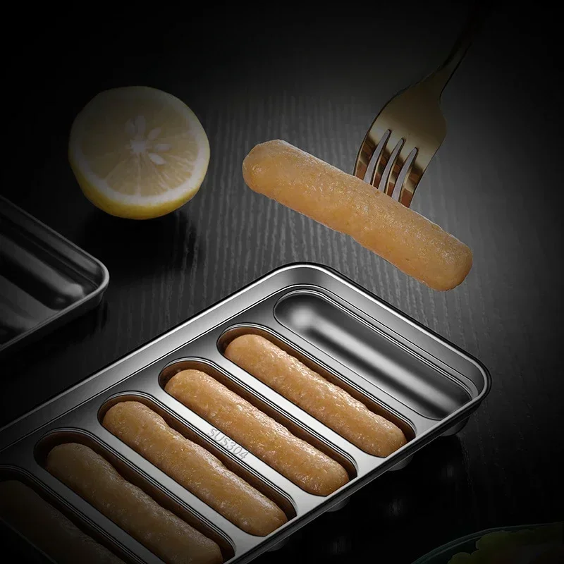 Household Kitchen Stainless Steel Sausage Mold Children\'s Hot Dog Making Mould DIY Baked Ham Sausage Maker Box