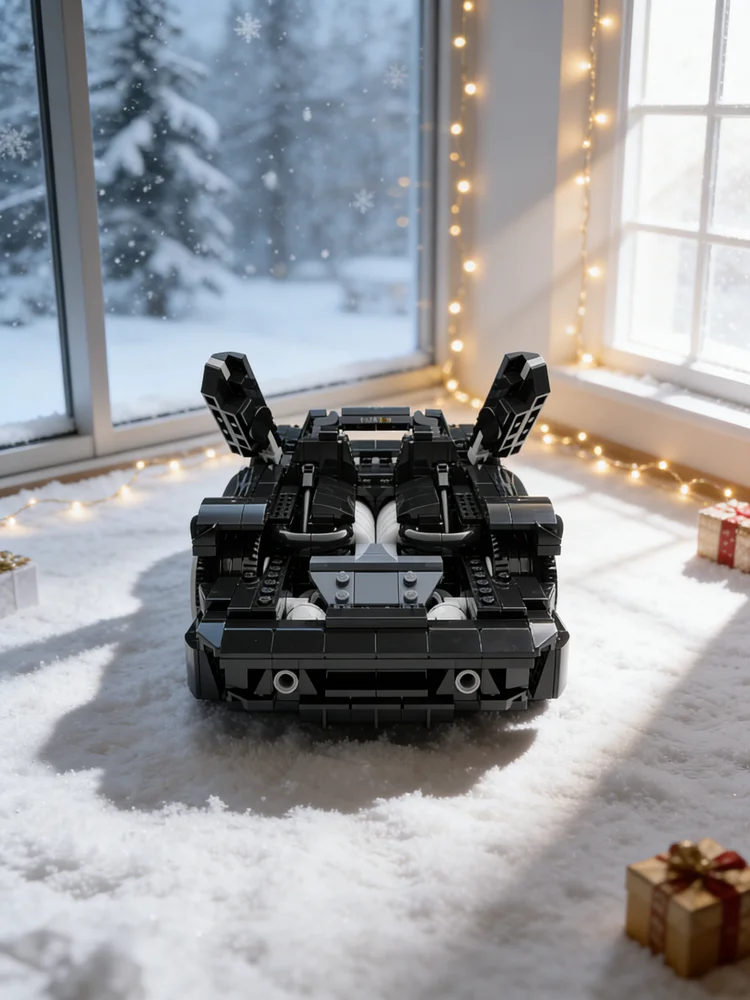 1162pcs MOC Cars Mercedesesed CLK GTRs Roadster Geïnspireerd Model Bouwstenen Constructie Speelgoed Kerstcadeau Onderwijs Baksteen - afbeelding 2