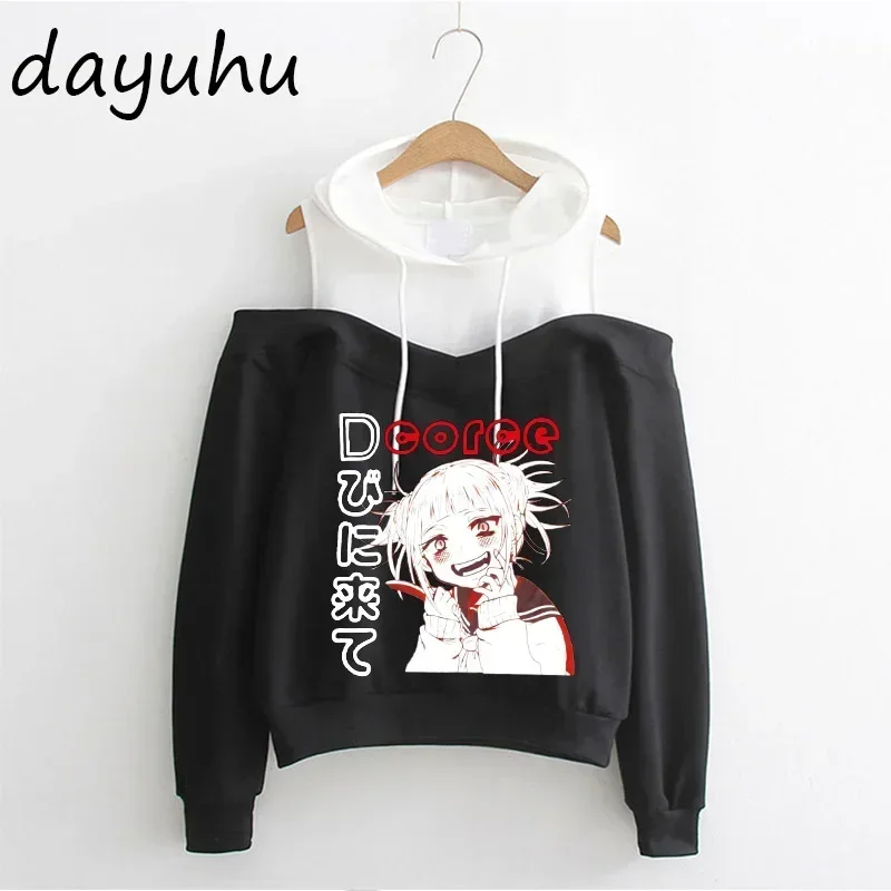 Y2k Goth Anime Hoodie Aesthetic Women Sweatshirt Gothic Punk Grunge Streetwear Ladies Gothic Top Manga Harajuku Clothes Female