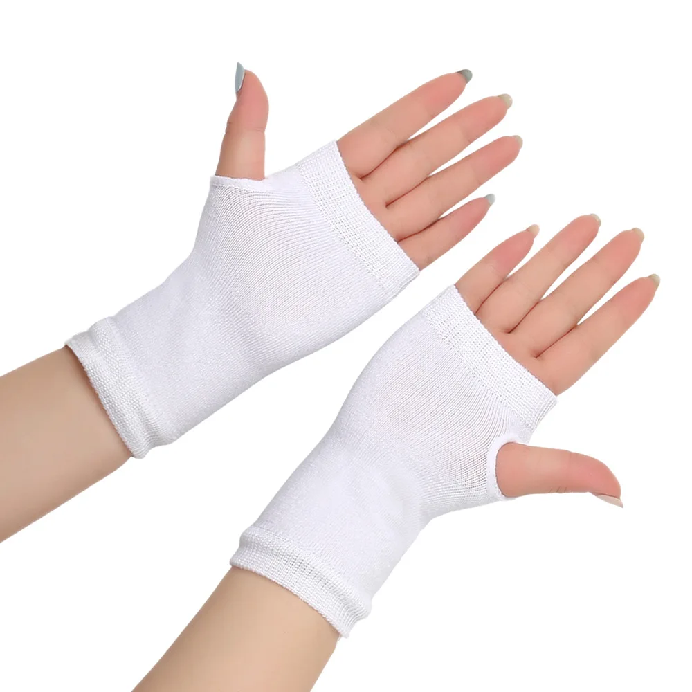 Neue Halbfinger-Sport-Handschuhe mit offenen Fingern, gestrickt, kurz, für Herren und Damen, Herbst/Winter, dünne DIY-Armabdeckung – Detail 7