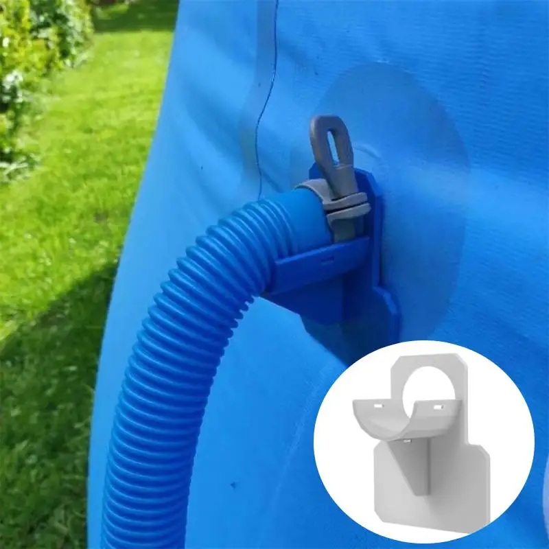 Swimming Pool Pipe Holder Mount Supports Pipes 30-38mm For Intex Bestway Ground Hose Outlet With Cable Tie Piscinas Kids Adults