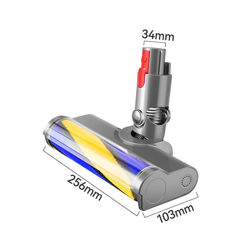 For Dyson V7 V8 V10 V11 V15 Vacuum Cleaner Floor Nozzle Brush Head with LED, Illuminates Hidden Dust and Good for Hard Floors