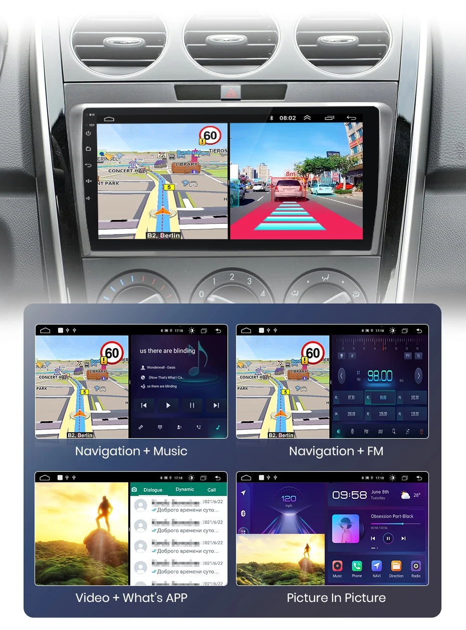 Junsun Carplay Android Auto Autoradio für Mazda Cx-7 Cx7 2008 2009 - 2015 GPS Intelligente Systeme Stereo Multimedia Autoradio – Detail 21