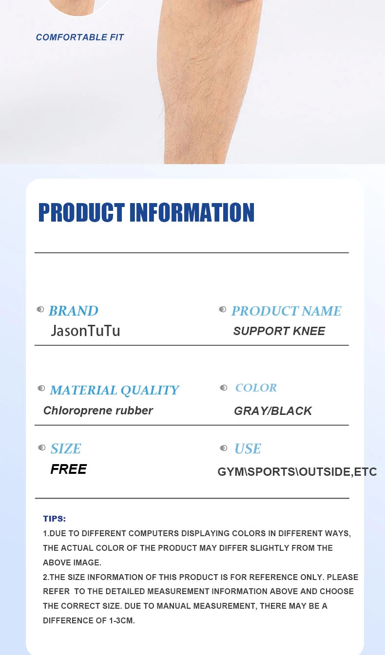 1-teilige Kniestütze mit offenem Patella-Design und verstellbarem Klettverschluss für Laufen, Radfahren, Aerobic, Fitness ﻿ – Detail 8