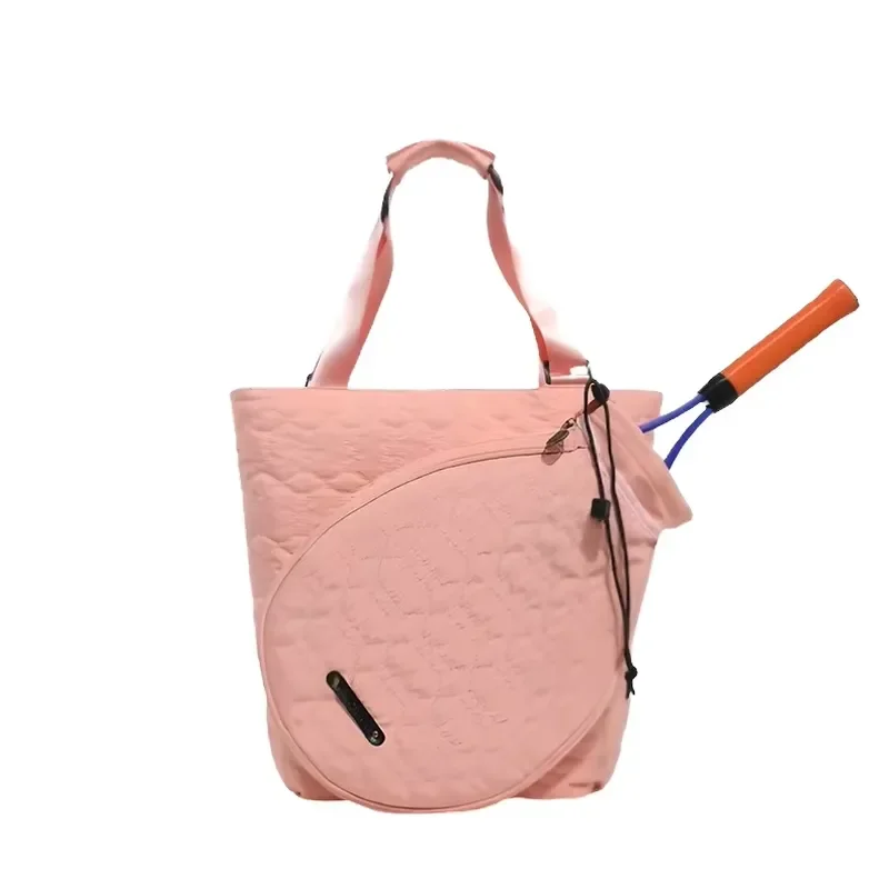 New High 30-40L Cotton Fabric Single Shoulder Tote Tennis Badminton Racket Bag Outdoor Sports Gym Use Custom Logo