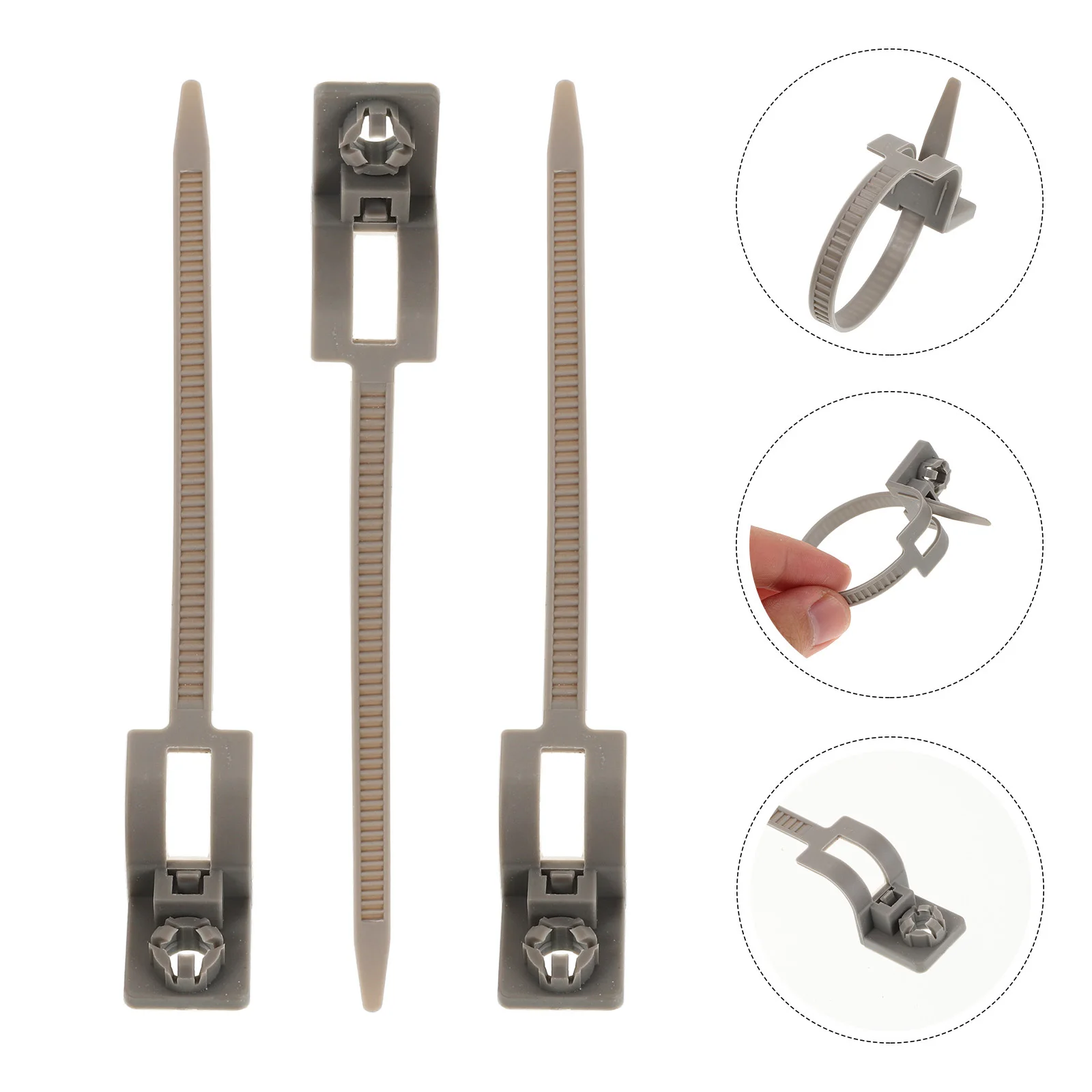 

5pcs Car Wire Harness Ties Universal Push Mount Cable Zip Tie For Automotive Wiring Fuel Line Engine Bay Heavy Duty Outdoor Use