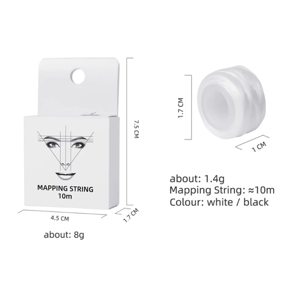 Mapping Pre-ink String For Microblading Eyebow Make Up Dyeing Liners Thread Semi Permanent Positioning Eyebrow Measuring Tool