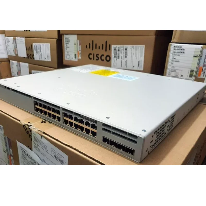 For Cisco Catalyst C9300L-24P-4G-E 24-Port Gigabit PoE Layer 3 Managed Stackable Network Switch with 1-Year Warranty SNMP