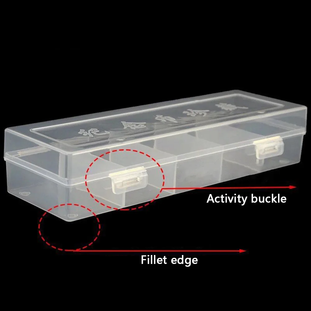 Coin Storage Box Clear Collection Display Case Smally Items Organization Home Storage Protection Rectangle Plastic Containers