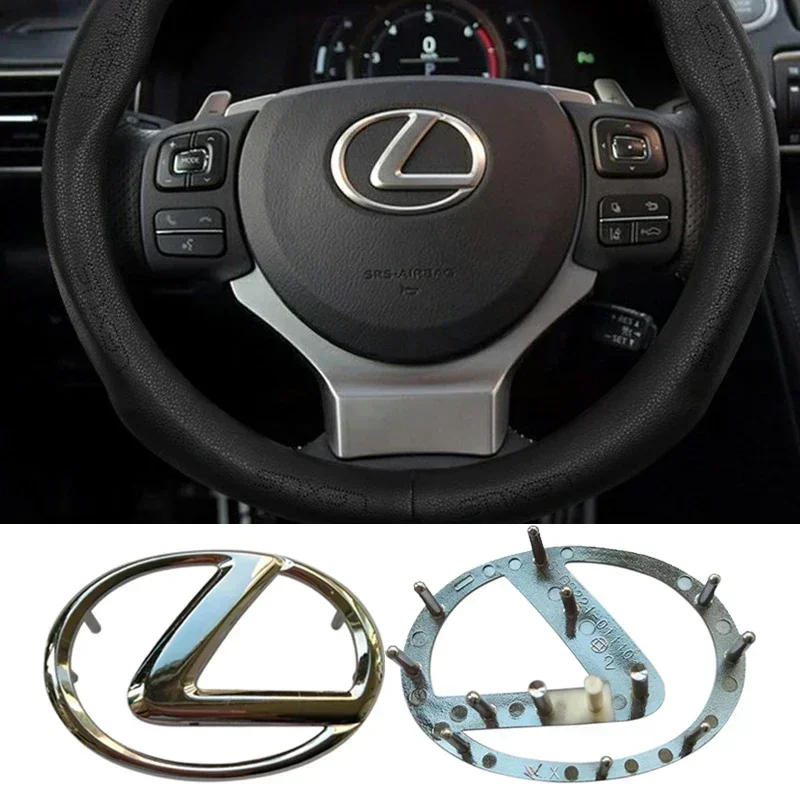 ABS Car Steering Wheel Cover Emblem Badge for Lexus CT200 ES250 ES330 RX350 NX300 RX270 IS250 IS350 GX460 GS350 Inner Decoration