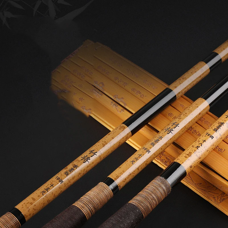 19 Adjusting Carbon Crucian Carp Fishing Rod Super Tough Carp Long Section Platform Fishing Rod 2.7M-6.3M 