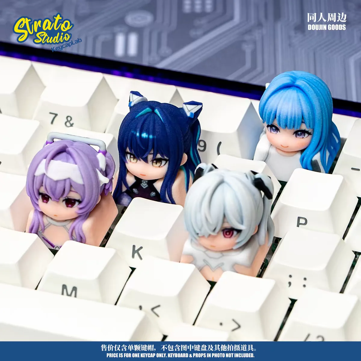 

Goddess Of Victory Nikke Custom 3D Artisan Anime Keycap For Mechanical Keyboard Cinderella Little Mermaid Single Fan Art Vol 2