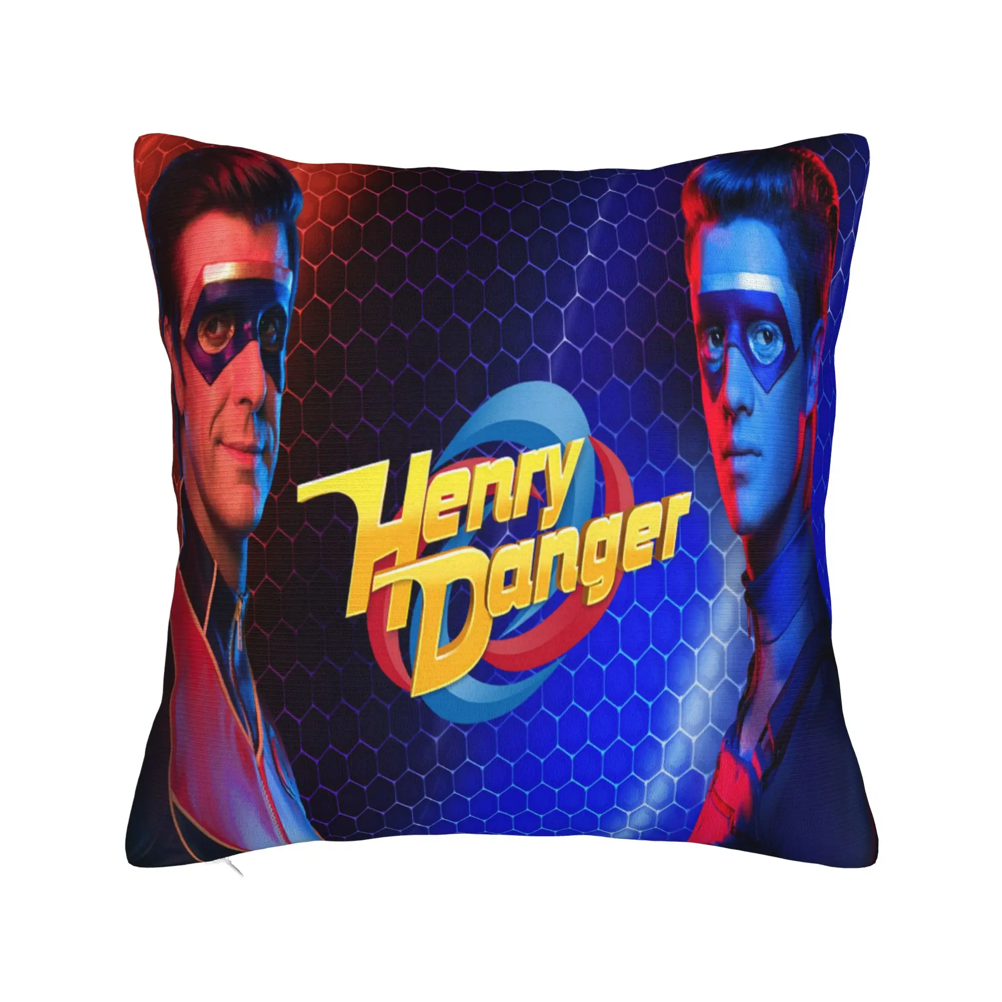 Captain Henry And Kid Danger  Printed Pillowcase Cushion Cover  Throw Pillow Cover Soft and Sweet Car Decor Square Multi Size