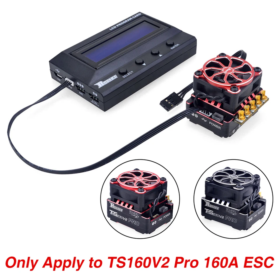 LCD LED Programing Card for Rocket Turbo TS160 V2 160A Hobbywing