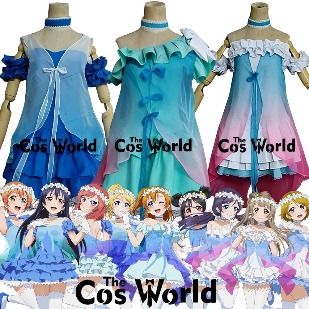 Love Live Yume no Tobira Dreams Gate Kousaka Honoka Minami Kotori Tojo Nozomi Yazawa Nico Customizable Anime Cosplay Costumes