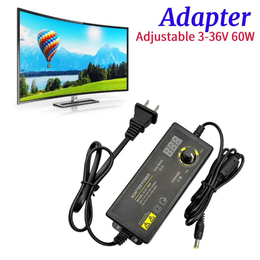 Professional 3-36V Adjustable Voltage Regulation Power Supply Adatpor Power Switching Adapter for Home Gadgets