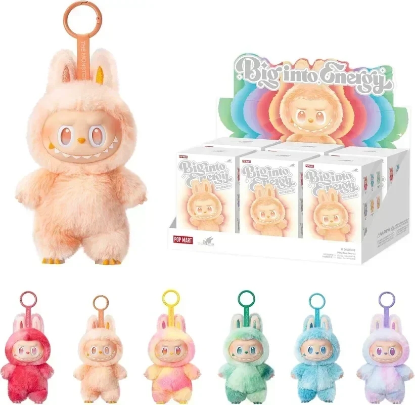 

Labubu V3 Big Into Energy Series Blind Box The Monsters Vinyl Plush Pendant Face Doll Action Figure Replica Labubu Keychain Gift