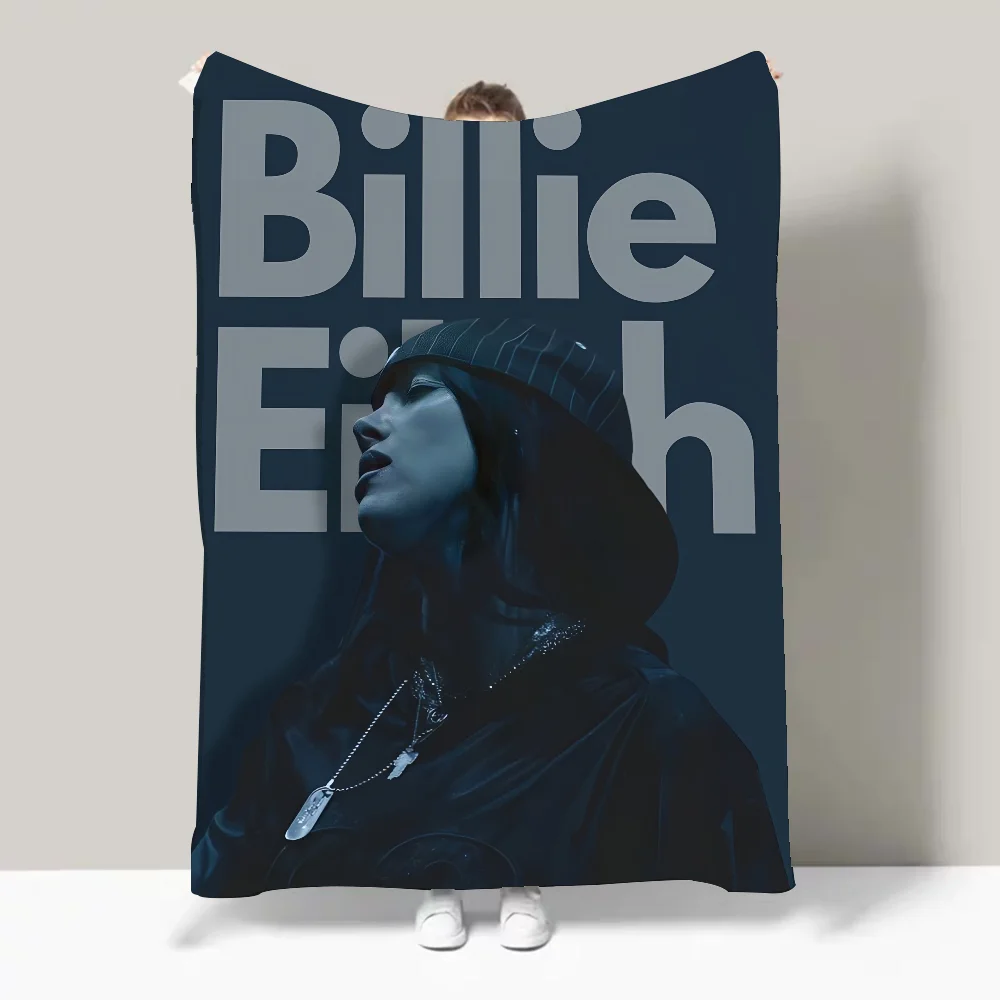 Singer B-Billie-Girl E-eilish Blanket Design Lightweight  For Dorms, Naps, Living Room, Office,Sofa,All-Season