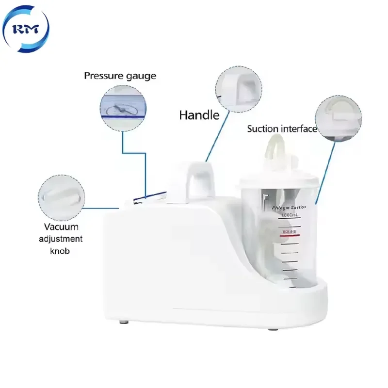 Portable Electric Saliva Aspirator with Bottle