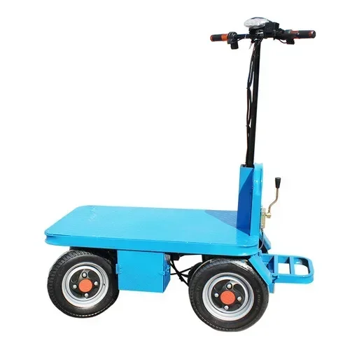 Electric Flat Truck Truck King Construction Site Wagon Trolley Folding Station Driving Transport Trailer