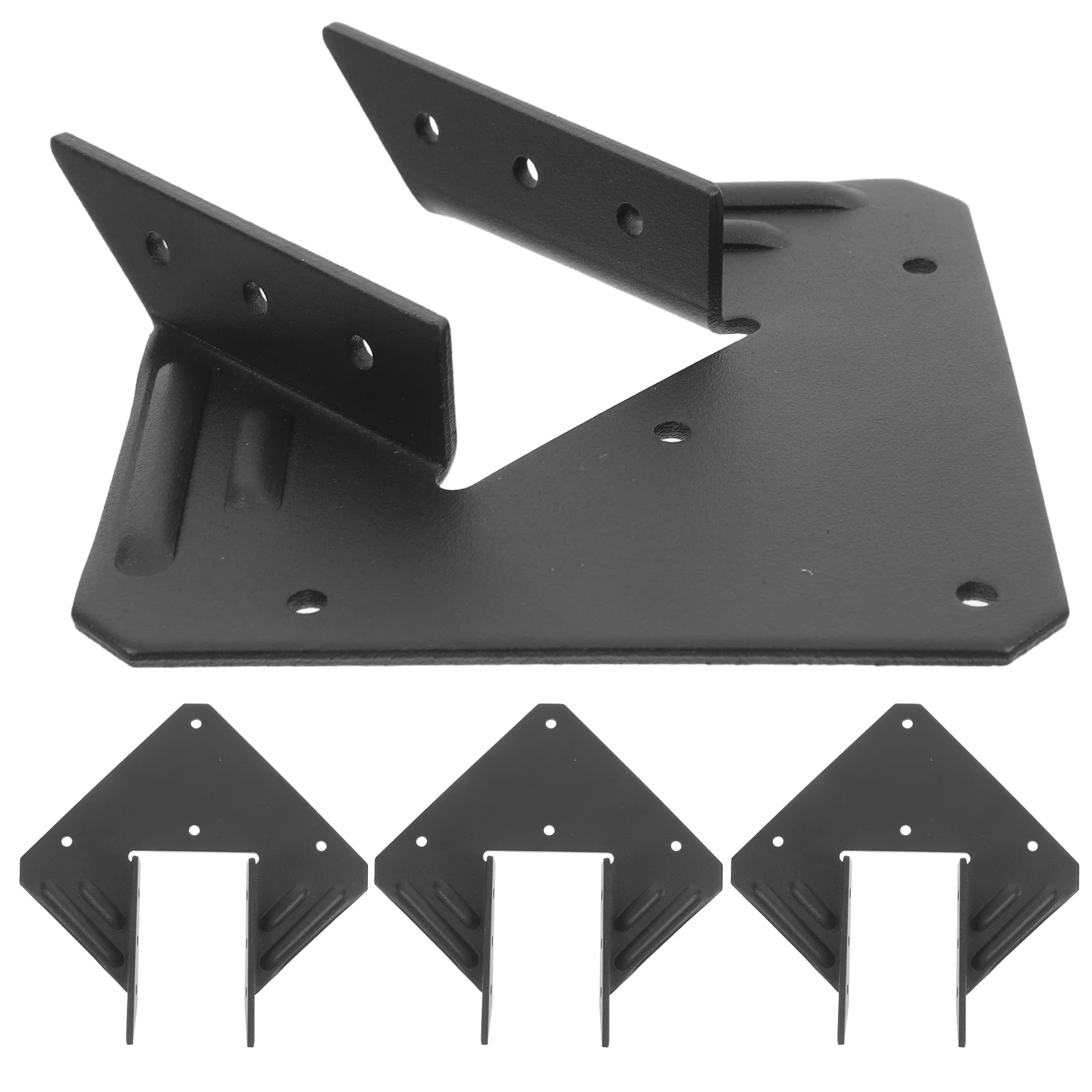

4pcs Heavy Duty Angle Brackets For Wood Outdoor Pergola Corner Connectors Weather Resistant Metal Brackets For Wood Post